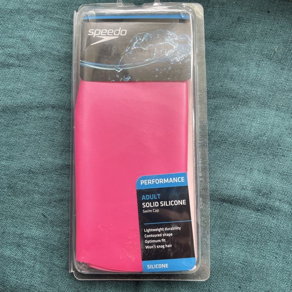 Speedo- Performance Adult Swim Cap Silicone - Pink